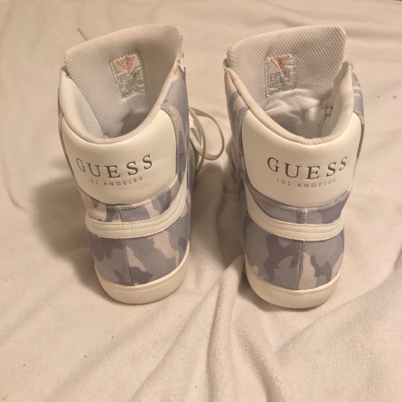 Guess LosAngeles High Tops Mens 11 Monochrome Camo - Picture 4 of 4
